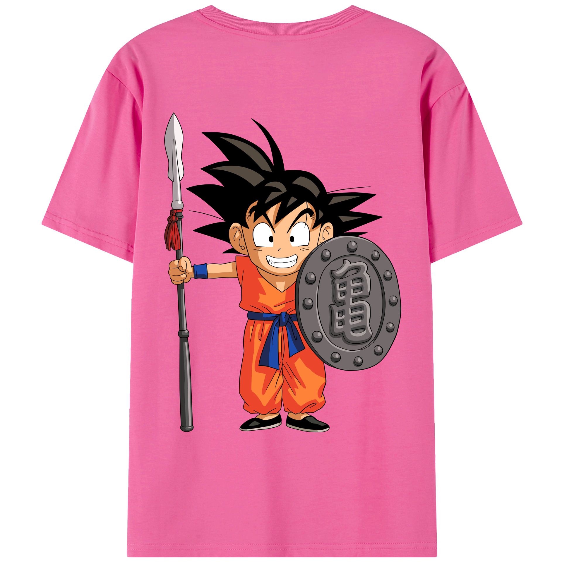 （画像用） ドラゴンボール 孫悟空（そん ごくう）Son Goku カカロット DRAGON BALL Kakarotto レディース半袖Tシャツ(バックプリント)